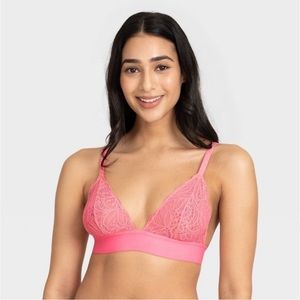 All.You.LIVELY Women's Longline Lace
Bralette - Flowering Ginger S